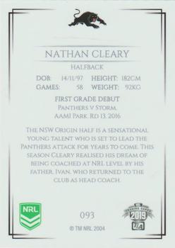 2019 NRL Elite #093 Nathan Cleary Back